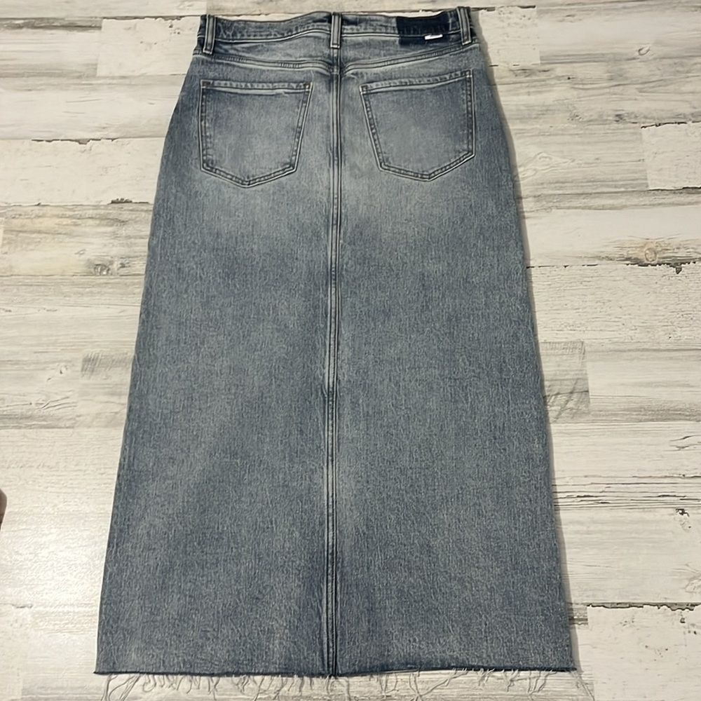 Daze Light Wash Denim Long Skirt Size 28 - Picture 4 of 11